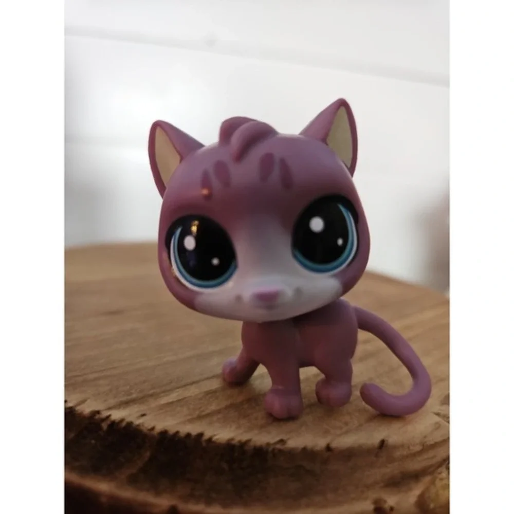 LPS Littlest Pet Shop Cat #4-173‎ Thirsty Pets Cooler Crew Purple